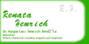 renata hemrich business card